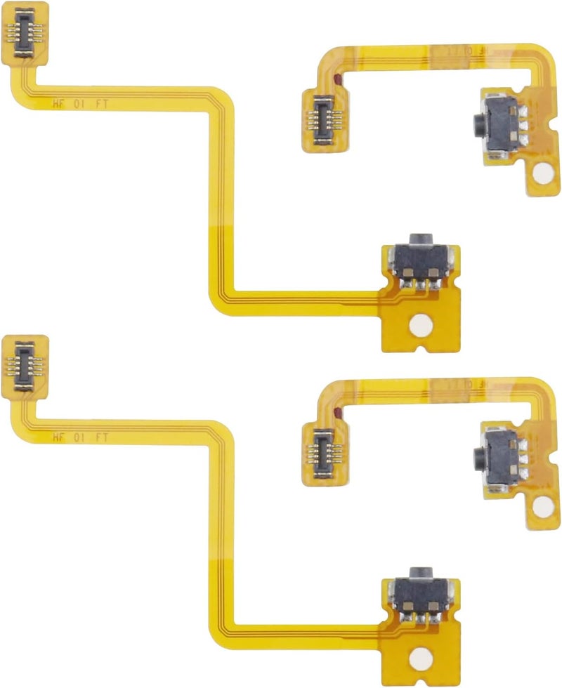 Micro Traders 2 Sets L/R Switch Flex Cable Replacement Compatible with Nintendo 3DS Controller L R Left Right Shoulder Trigger Button Switch Flex Cable PET - Image 1